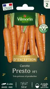Carotte Presto F1 - Graines d'Exception